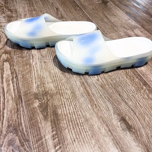 UGG Jella Watercolor Slide Women's size 7 Sky Blue Clear Sandals Shoes Slip Ons - Picture 8 of 16